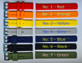 Silicon rubber bands for colorful unique concentric watches